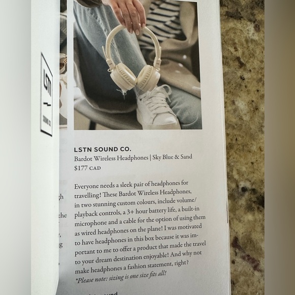 Jilly box tan wireless headphones - Picture 2 of 2